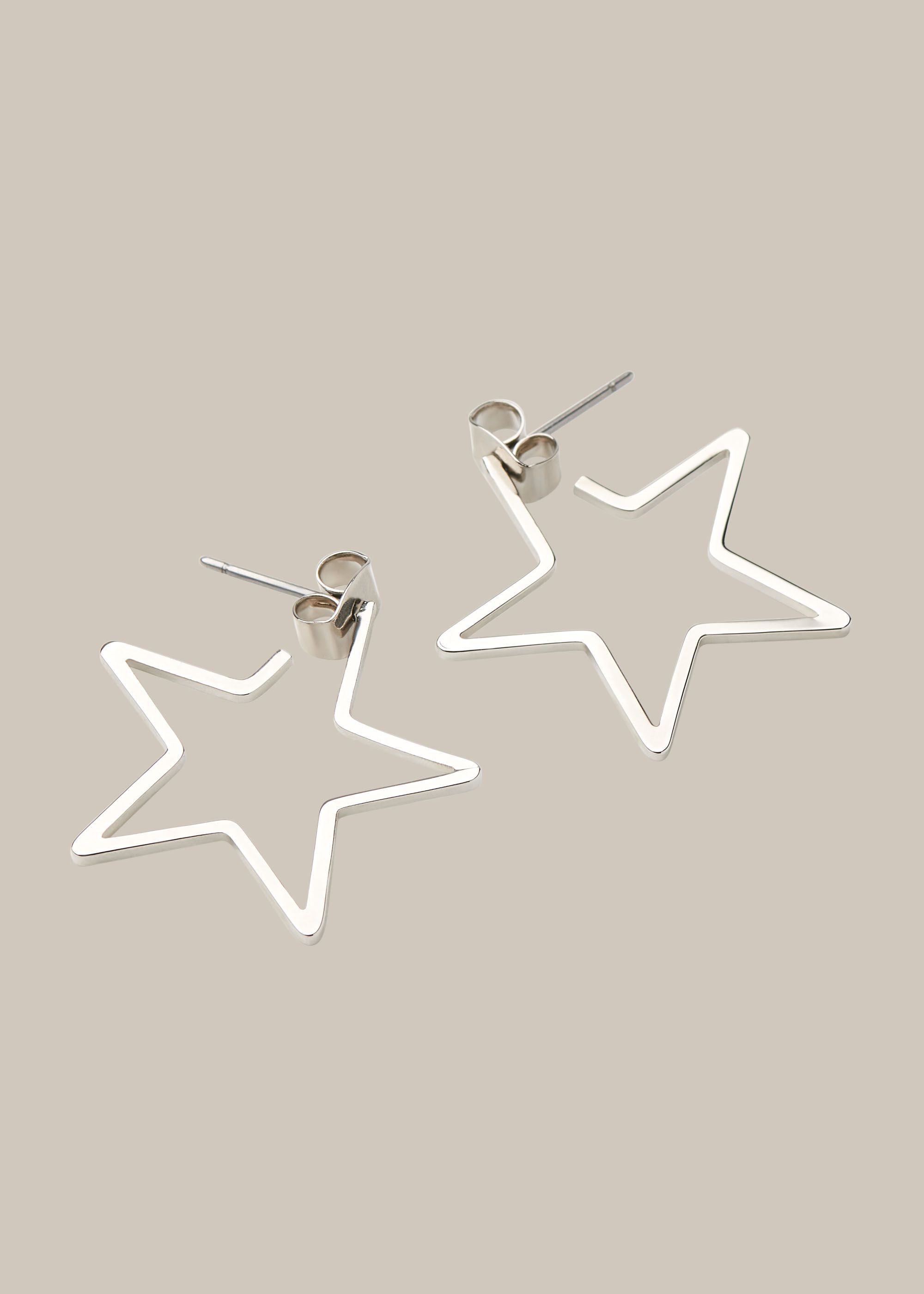 Star clearance outline earrings