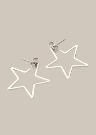 Mini Star Outline Earring