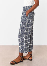 Hatch Squares Cropped Trouser