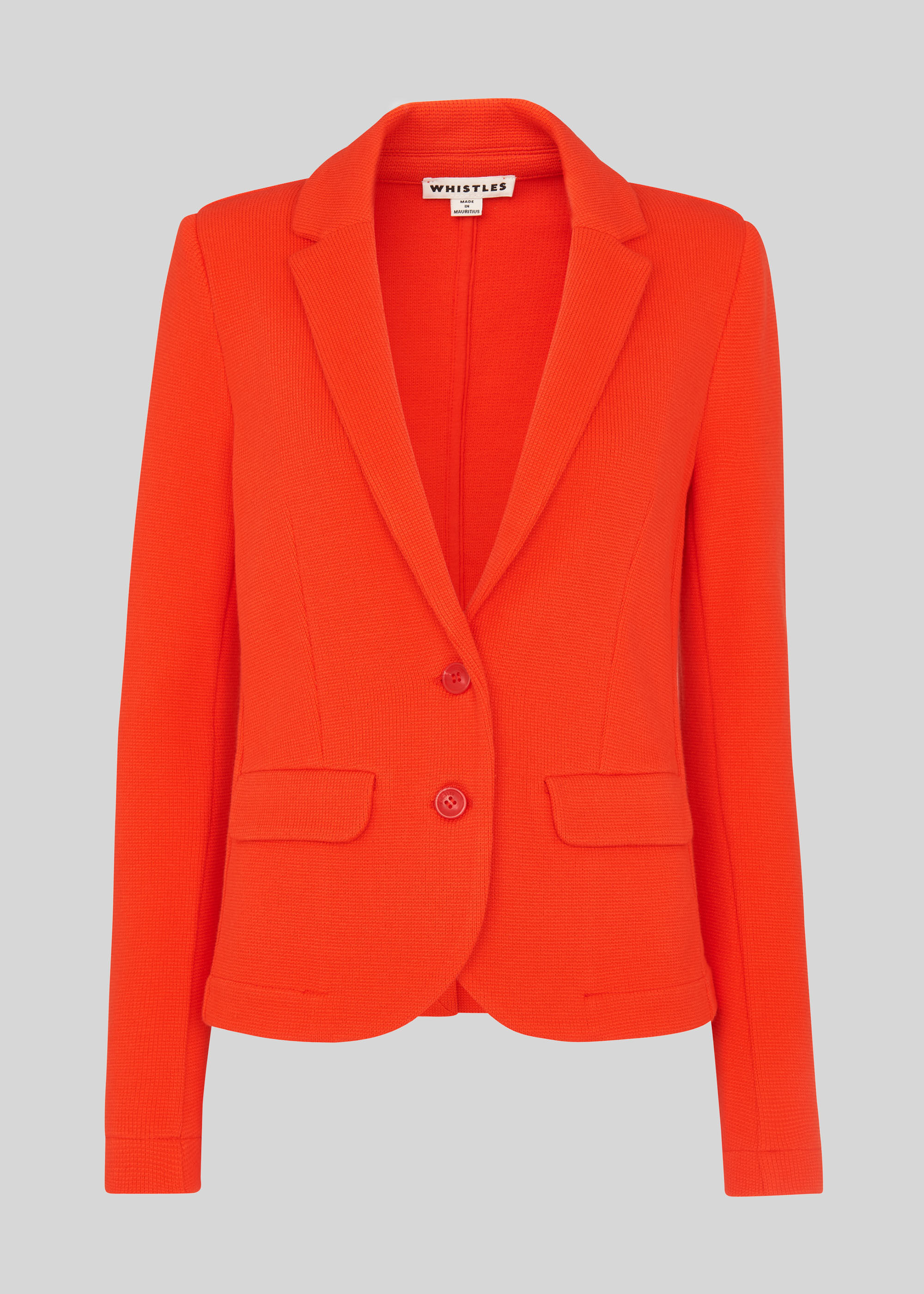 Red Slim Jersey Jacket | WHISTLES 