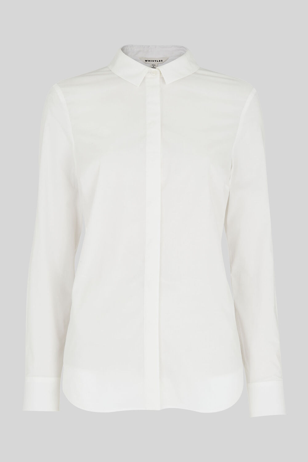 Slim Cotton Shirt White