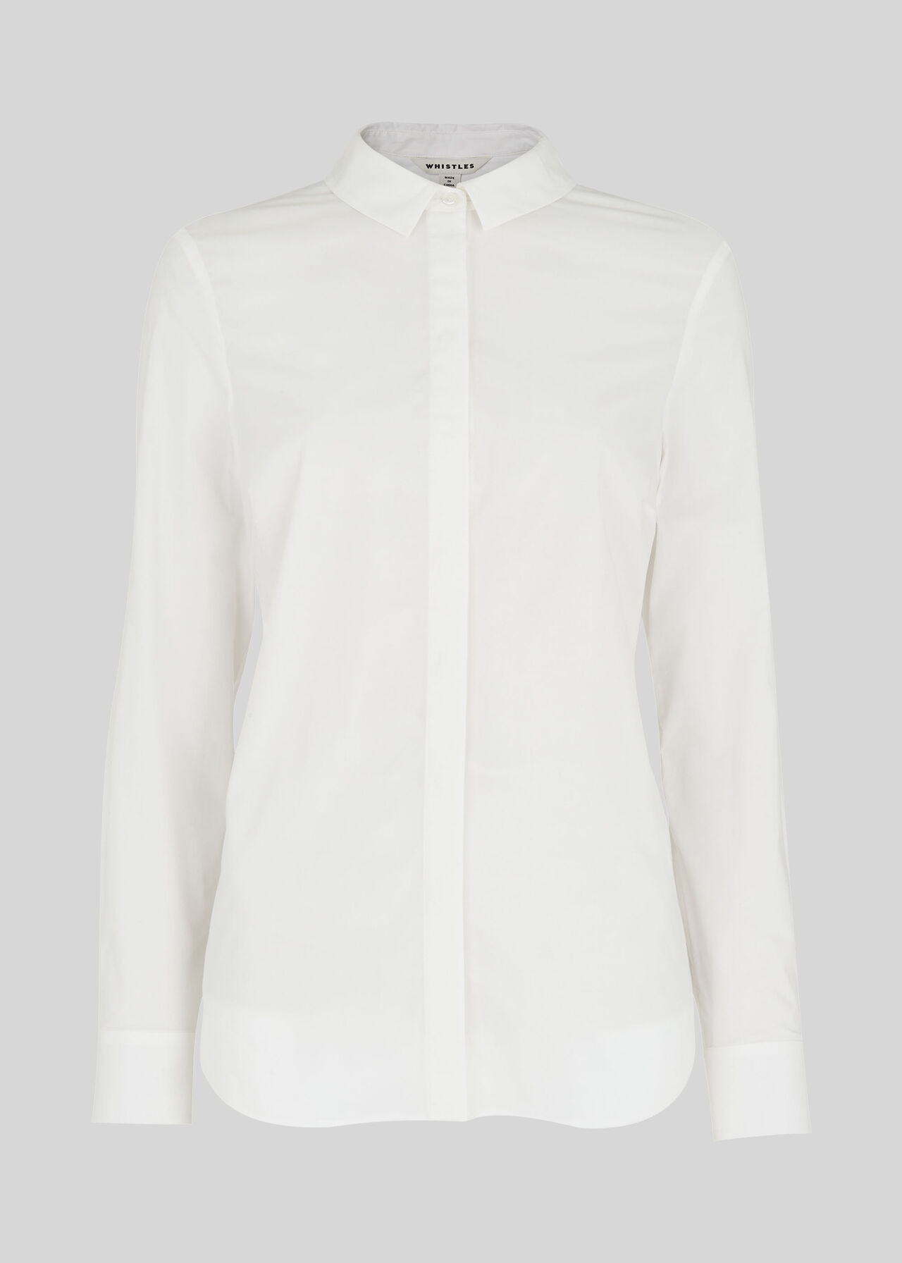 Slim Cotton Shirt White