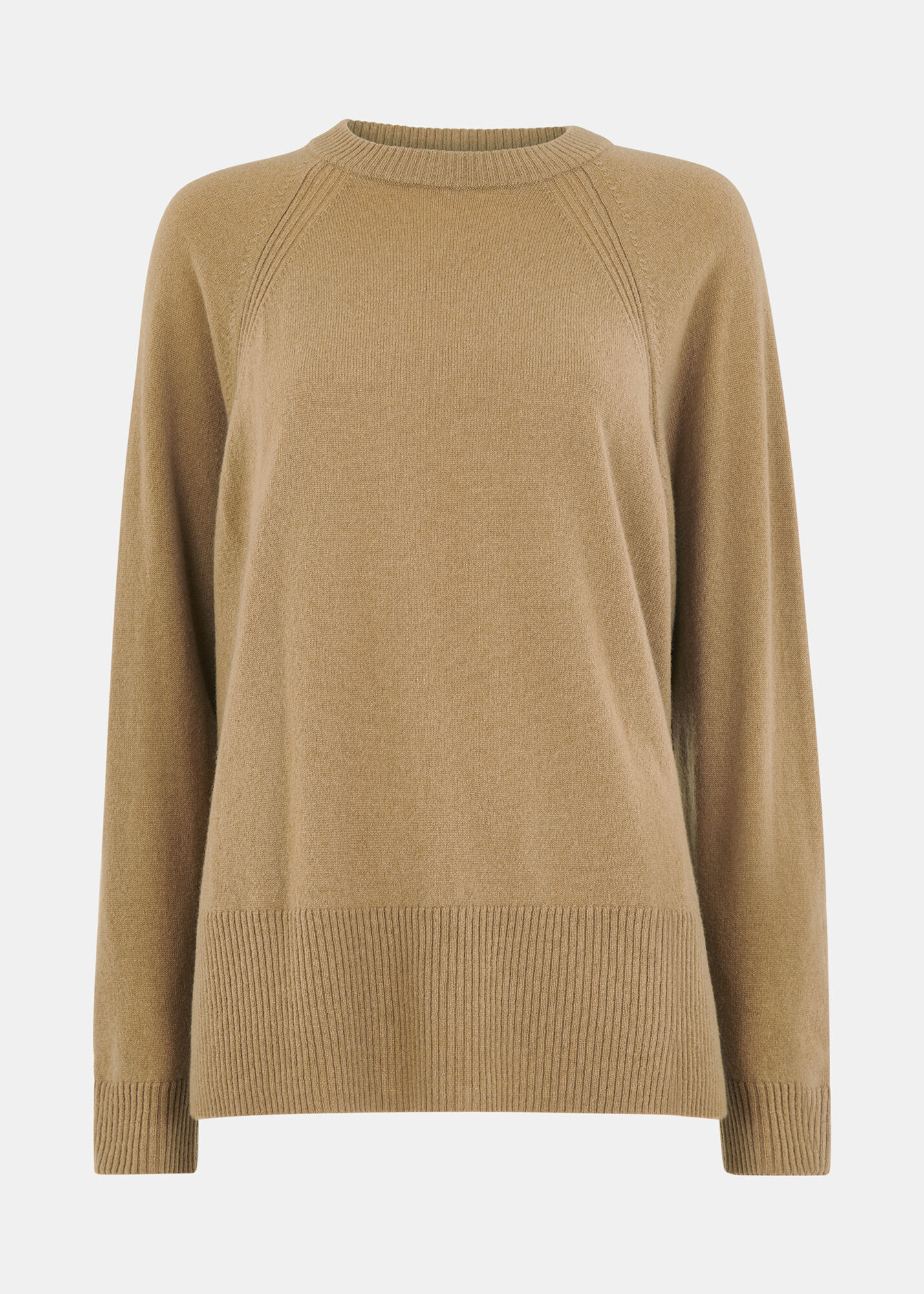 Camel Ultimate Cashmere Crew Neck | WHISTLES