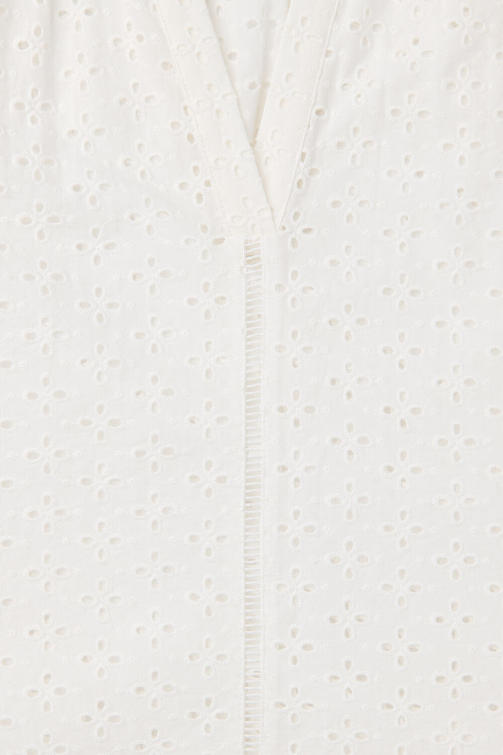 Broderie V Neck Blouse