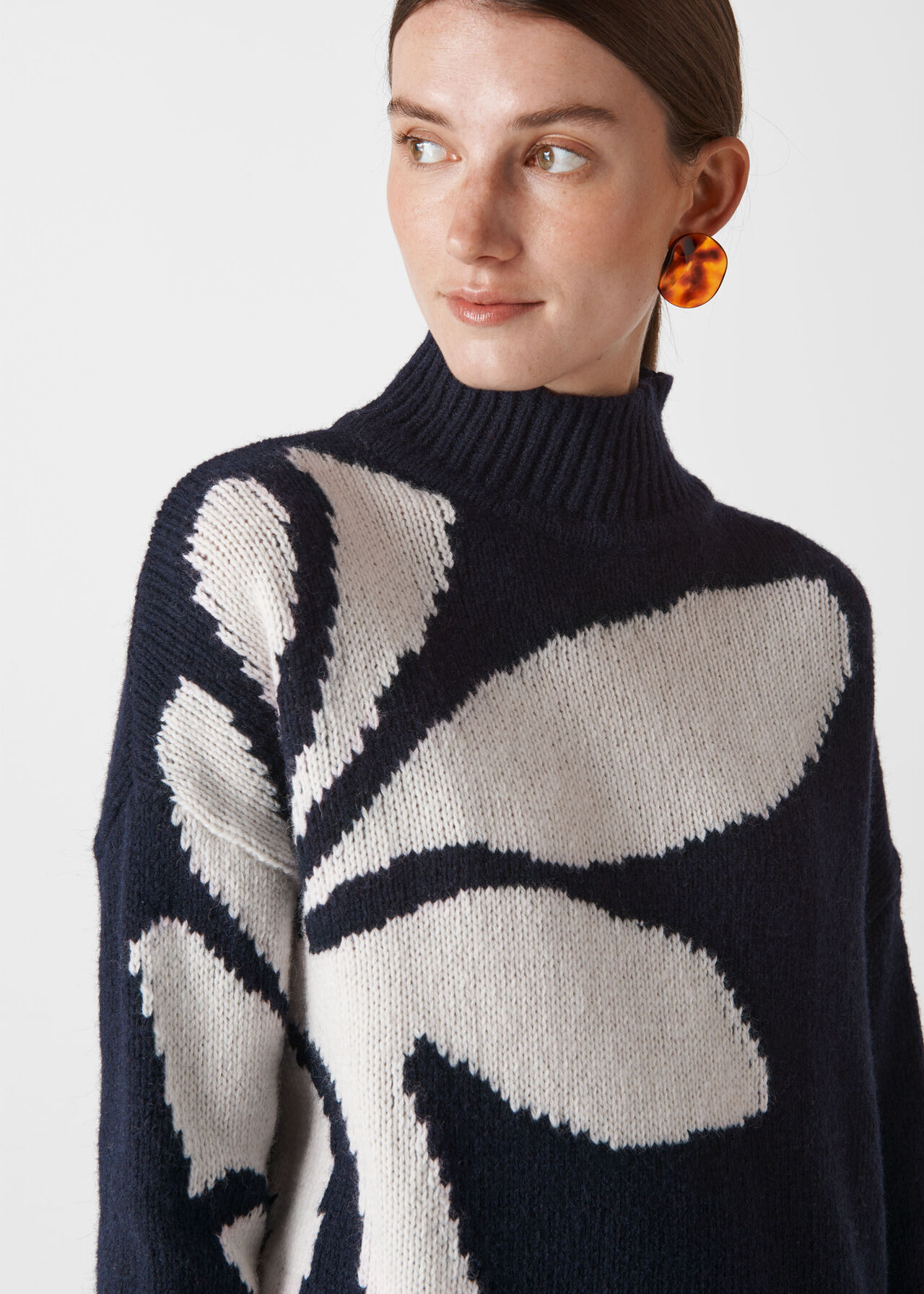 Palm Intarsia Knit