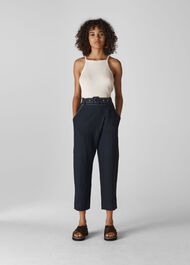 May Belted Trouser Navy