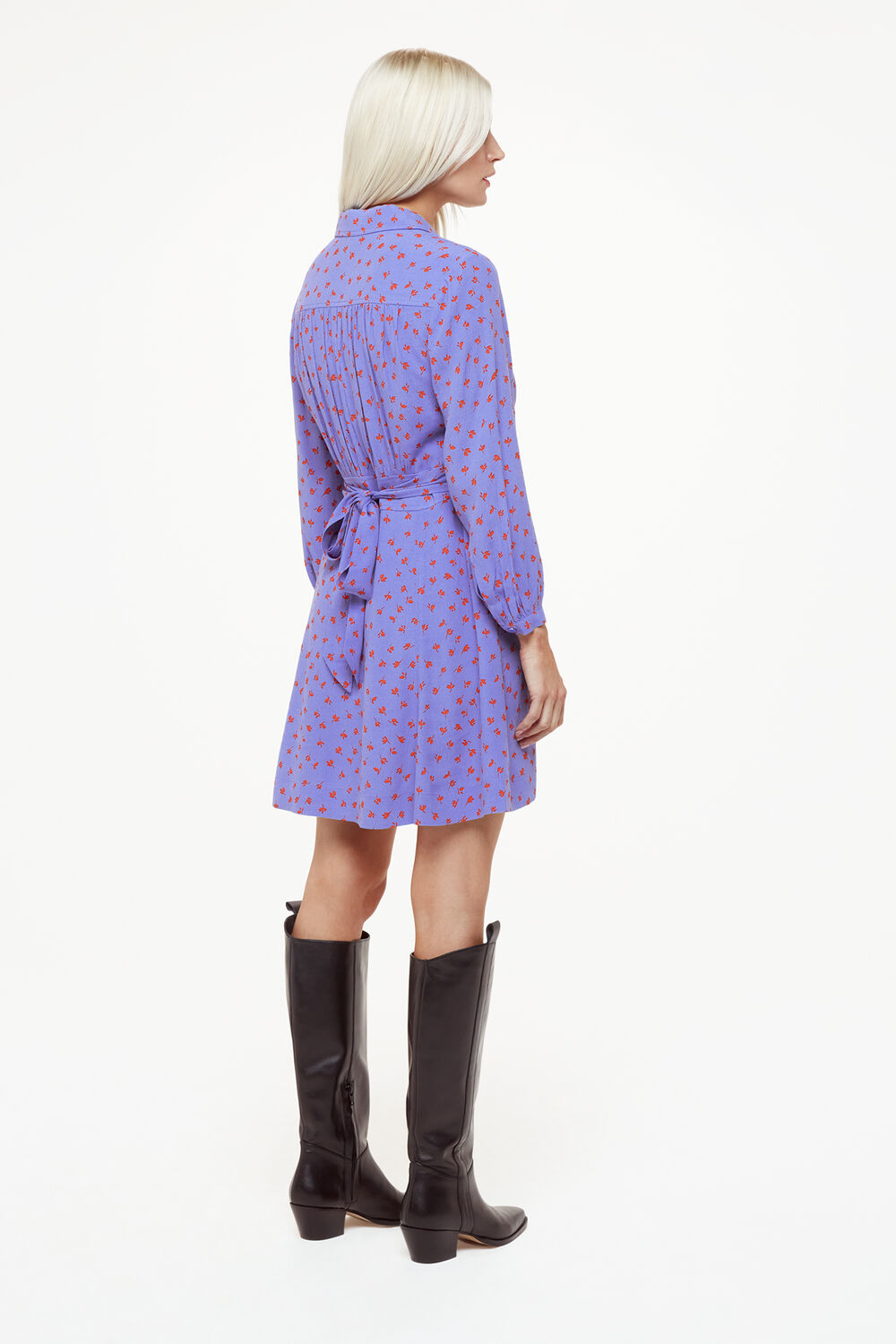 Petite Scattered Petals Print Dress