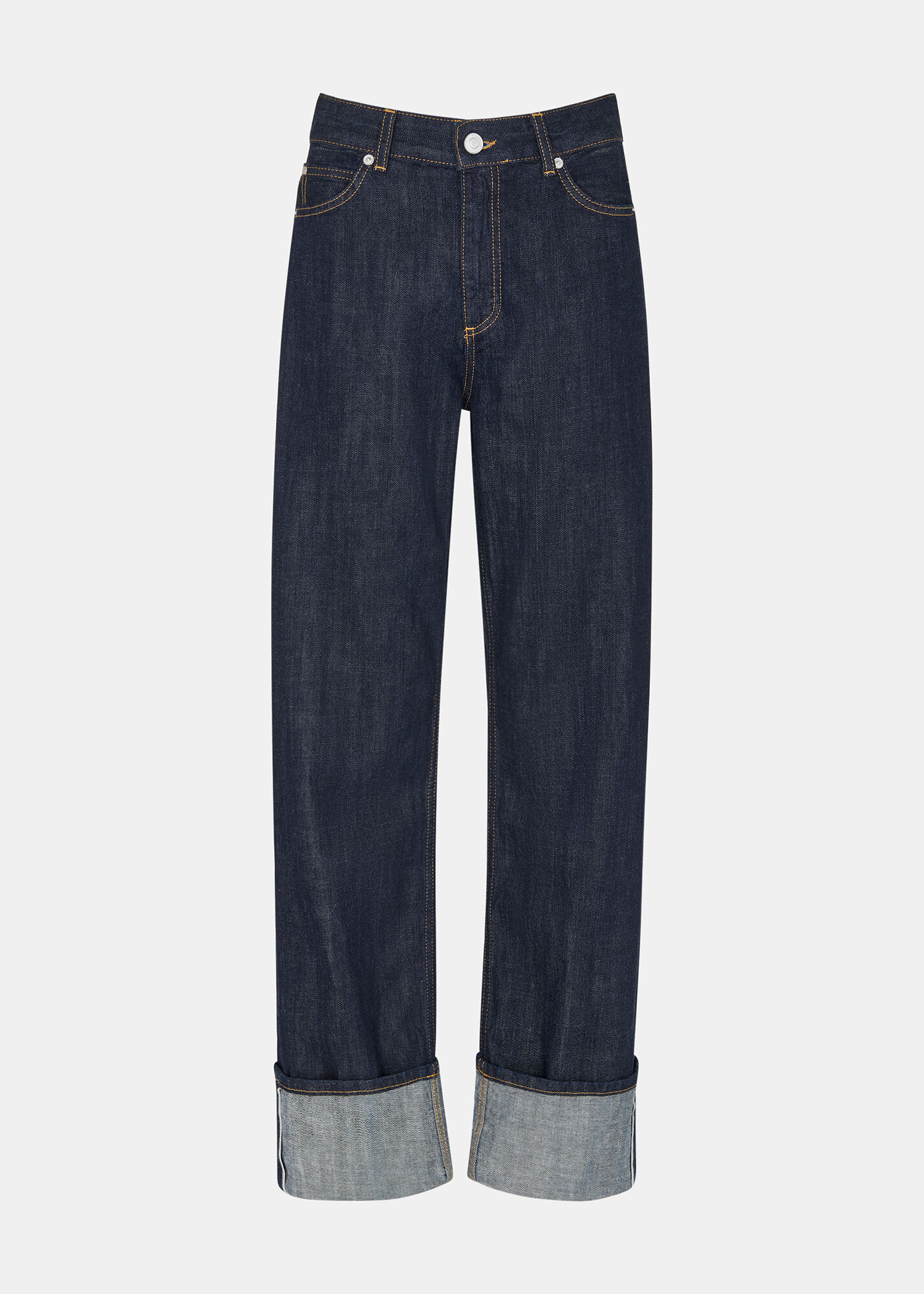 お得なセール情報 Dark Denim Turn Up Selvedge Jean | WHISTLES | Whistles US | パンツ
