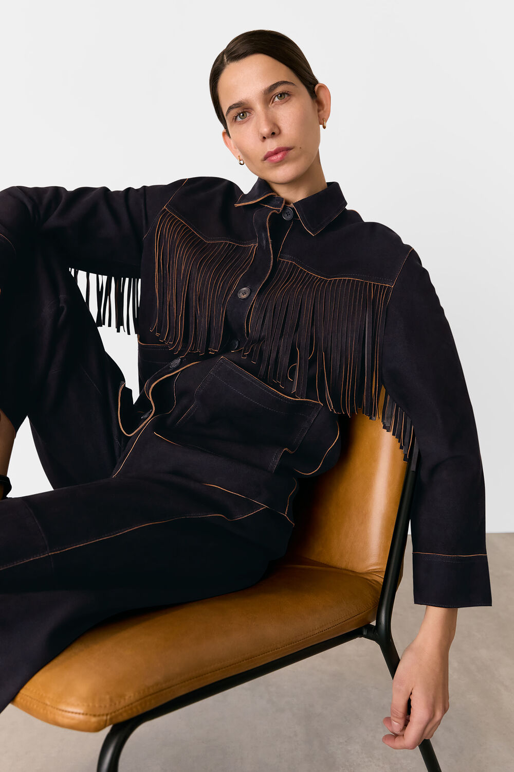 Suede Western Trousers