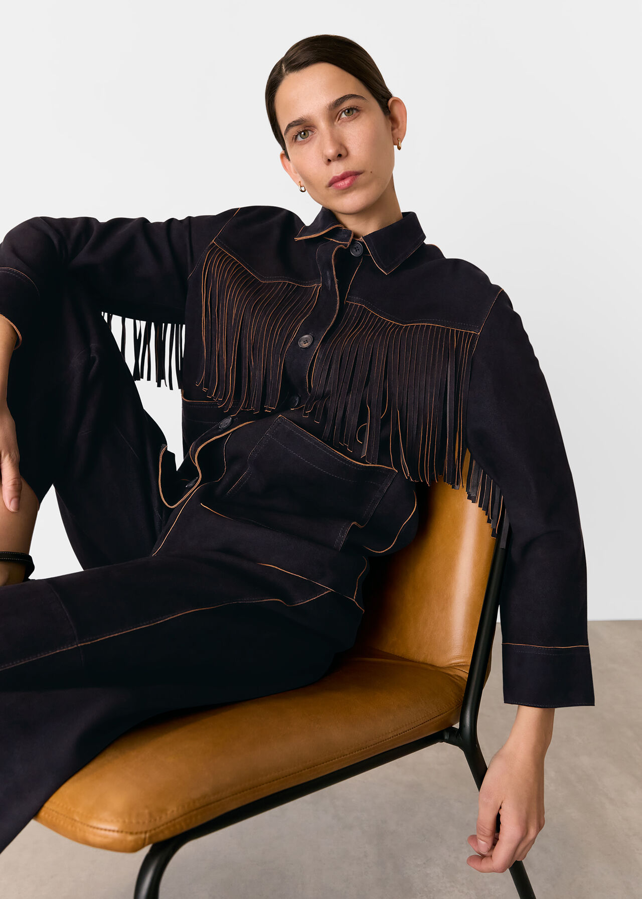 Suede Western Trousers