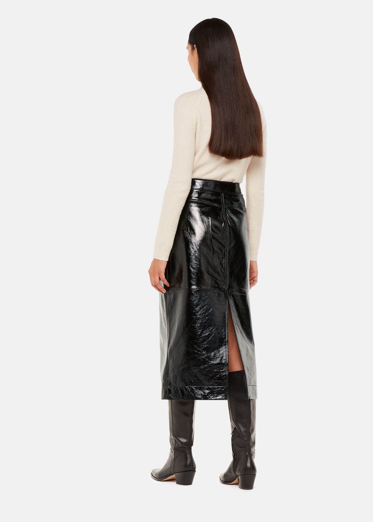 Rachel Patent Leather Skirt