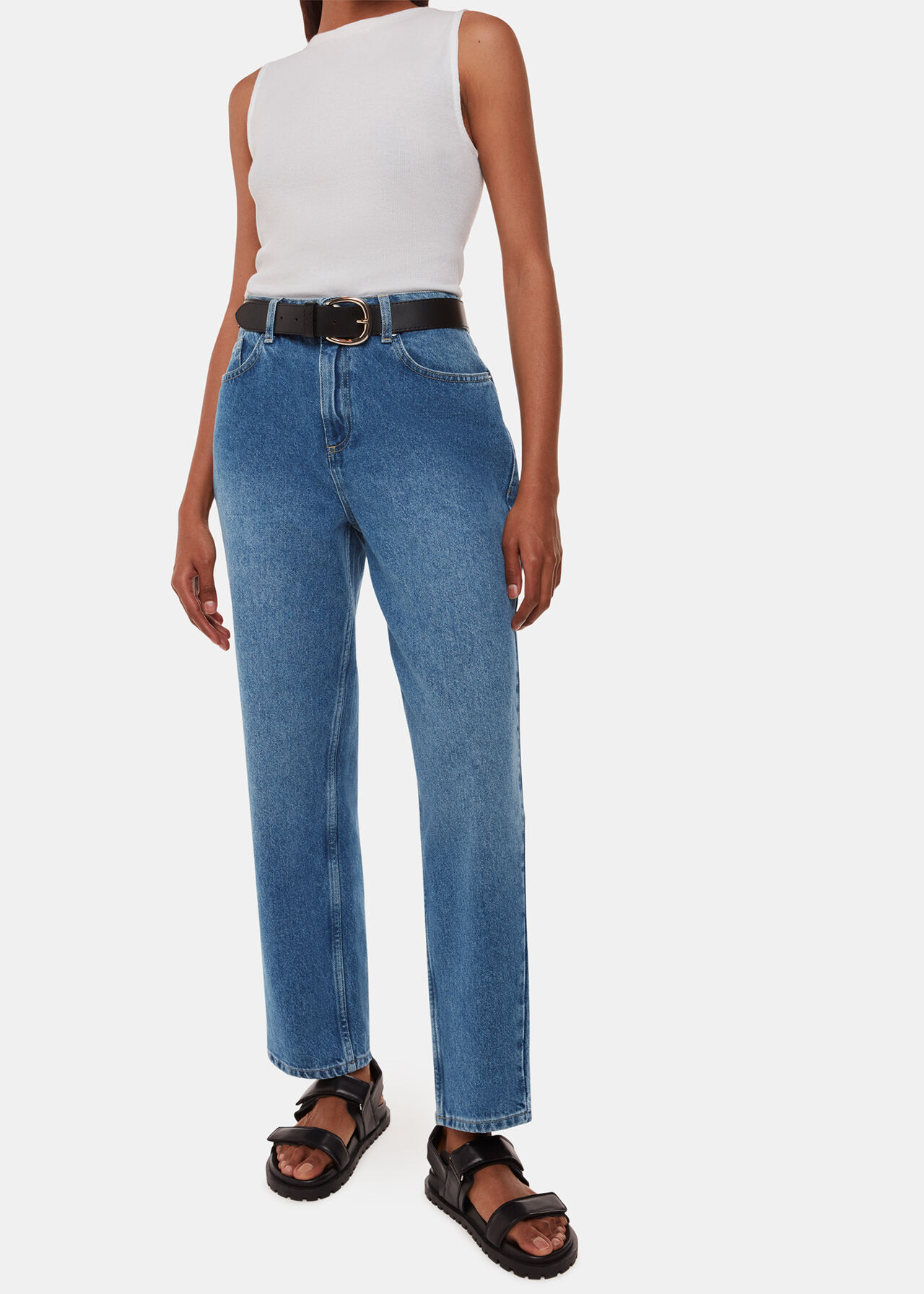 Petite Straight Leg Full Length Jean