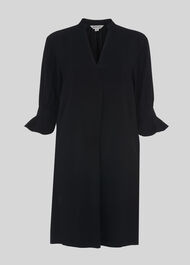 Sonia Frill Sleeve Dress Black