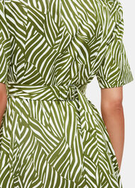 Linear Leaf Midi Dress