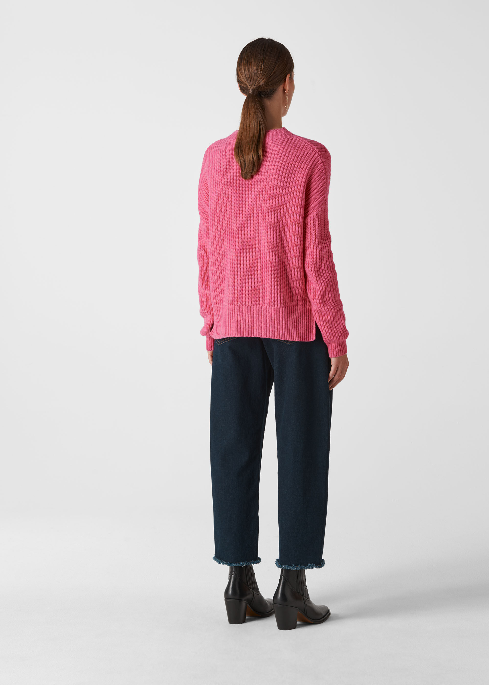 Ribbed cheap oversized sweater