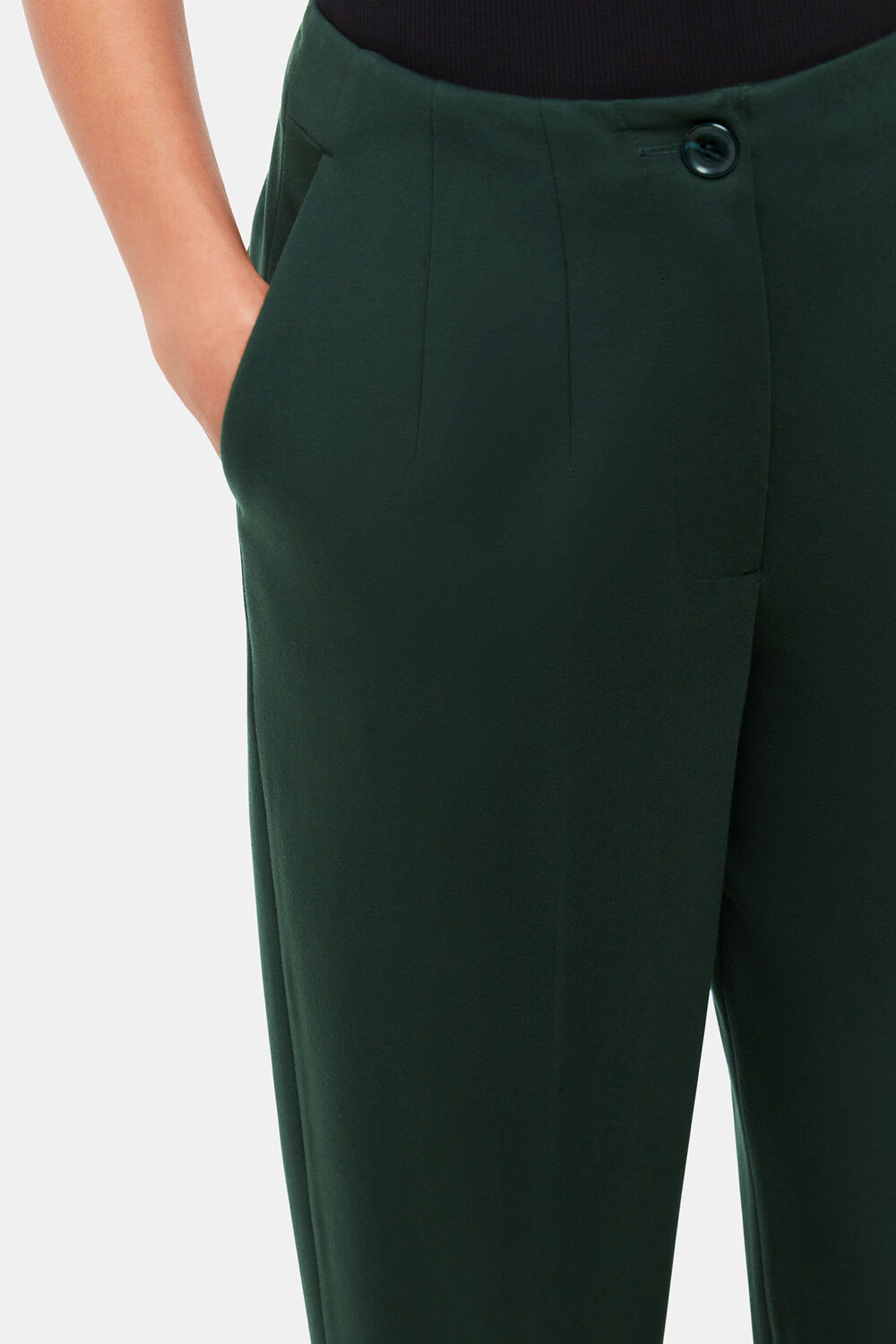 Dark Green Lila Ponte Trouser