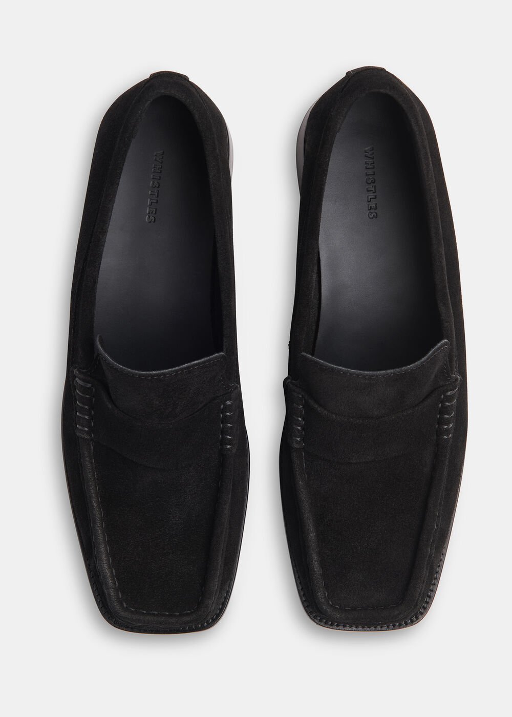 Mora Suede Square Toe Loafer