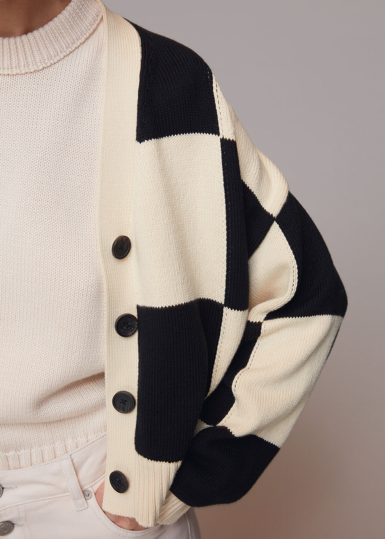Check Cardigan