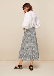 Mixed Animal Tiered Skirt