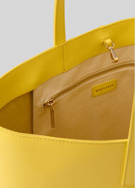 Denmark Unlined Leather Tote Yellow