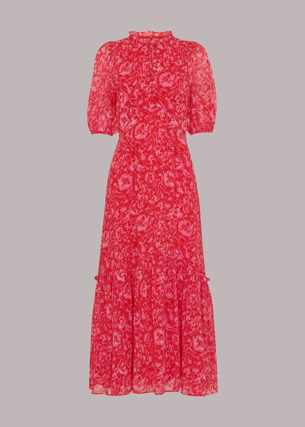 Clouded Floral Midi Dress
