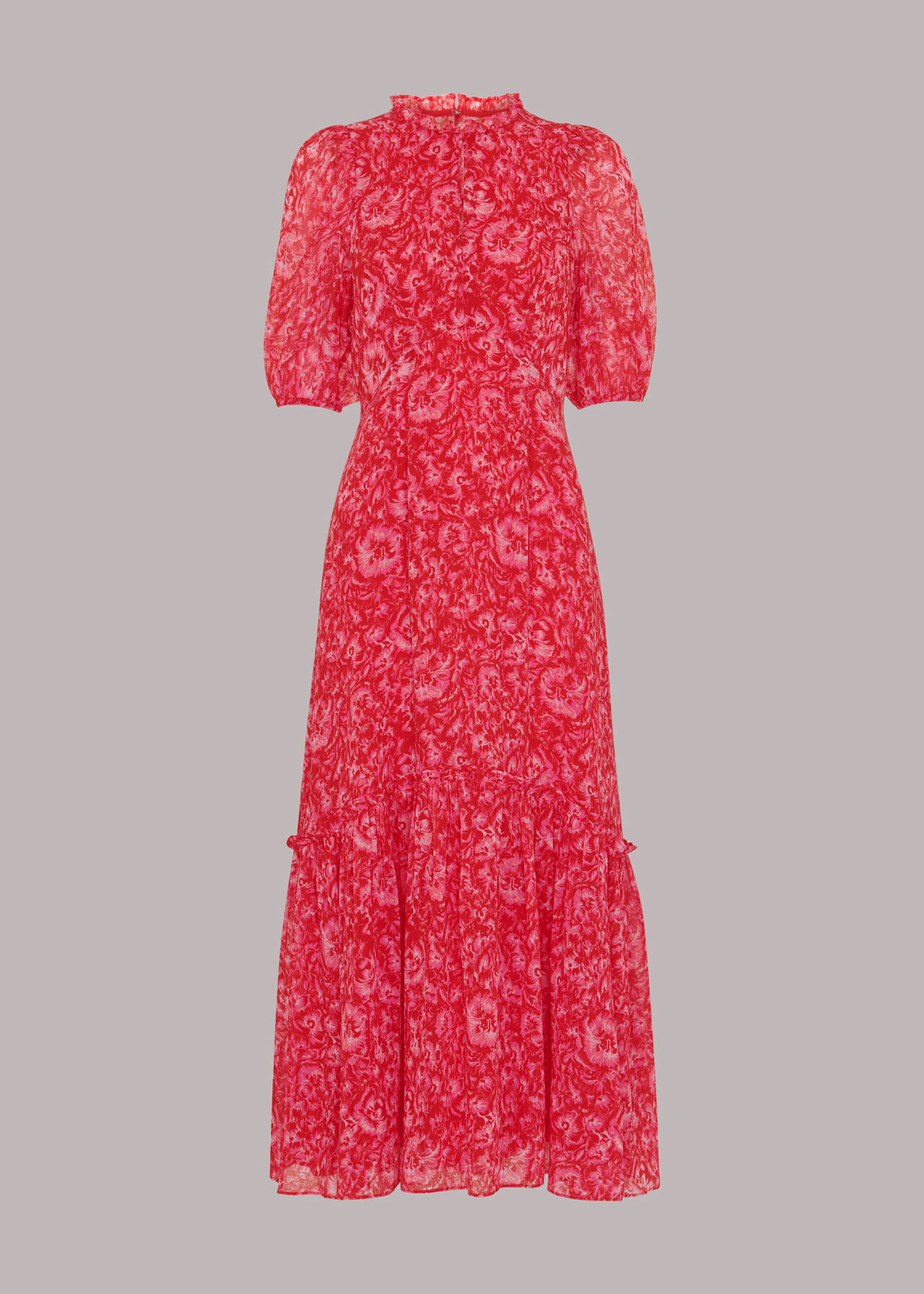 Clouded Floral Midi Dress