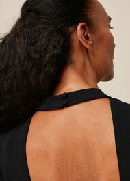 High Neck Textured Dress