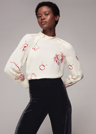 Velvet Wide Leg Crop Trouser