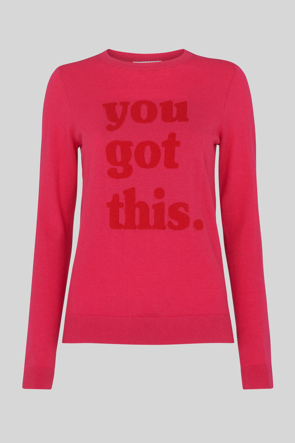 You Got This Logo Knit Pink