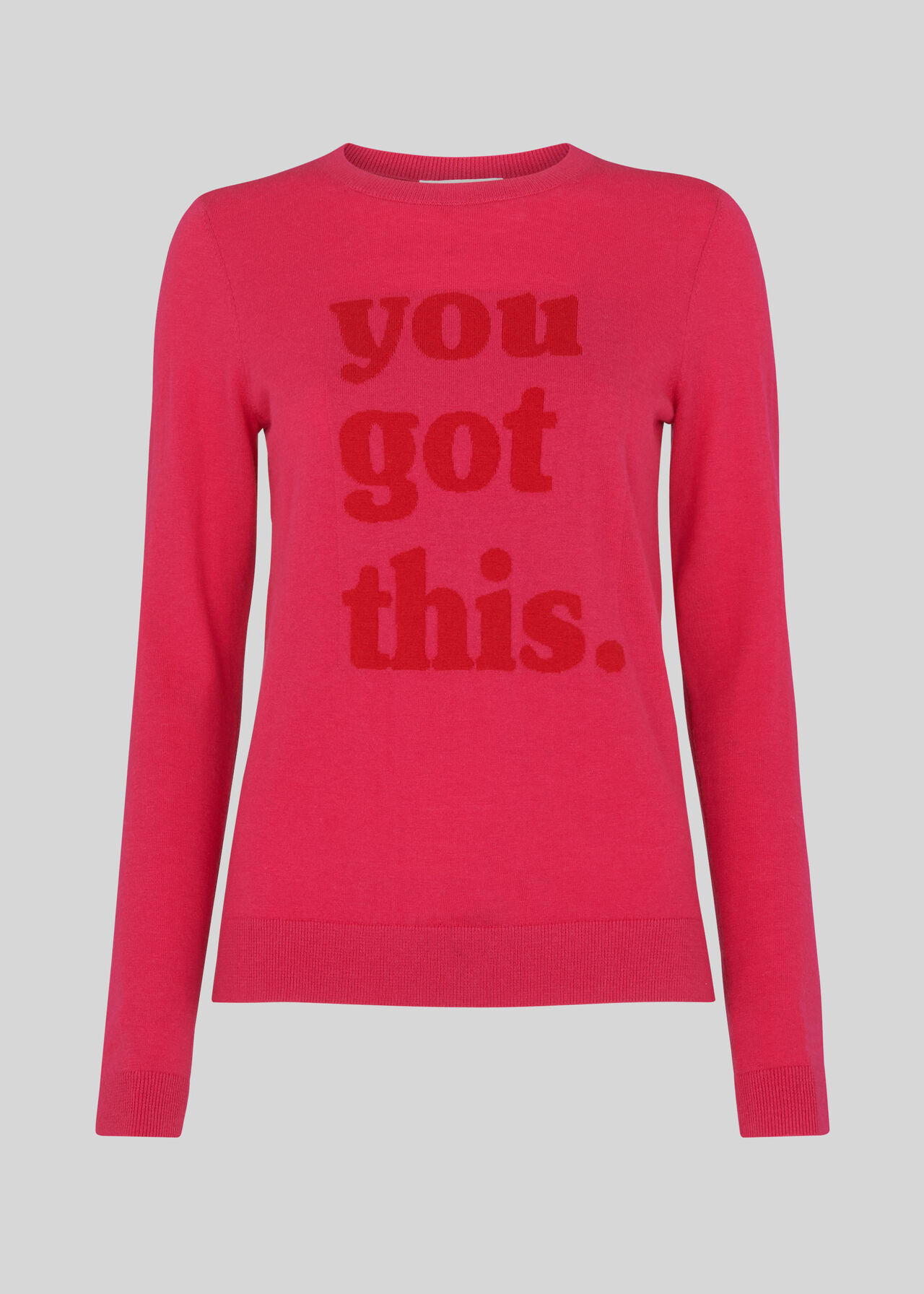 You Got This Logo Knit Pink