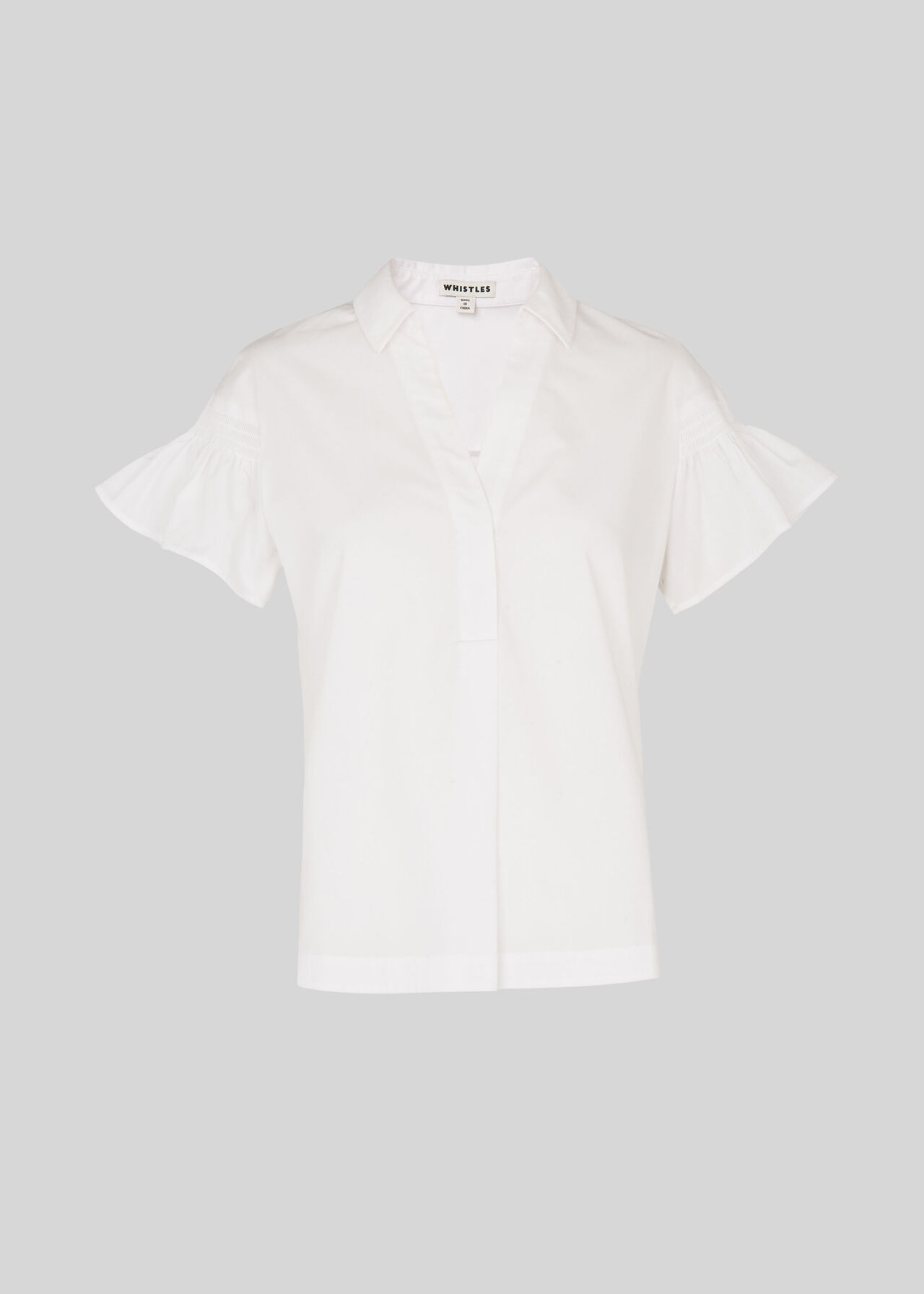 Frill Poplin Shirt