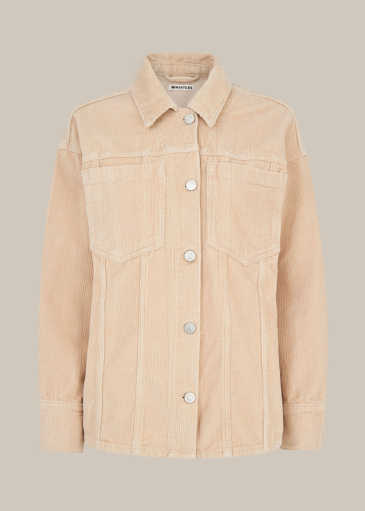 Ivory Corduroy Overshirt WHISTLES