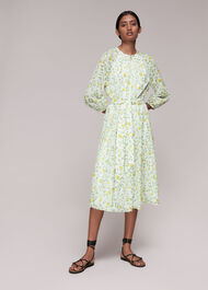 Savannah Floral Silk Mix Dress