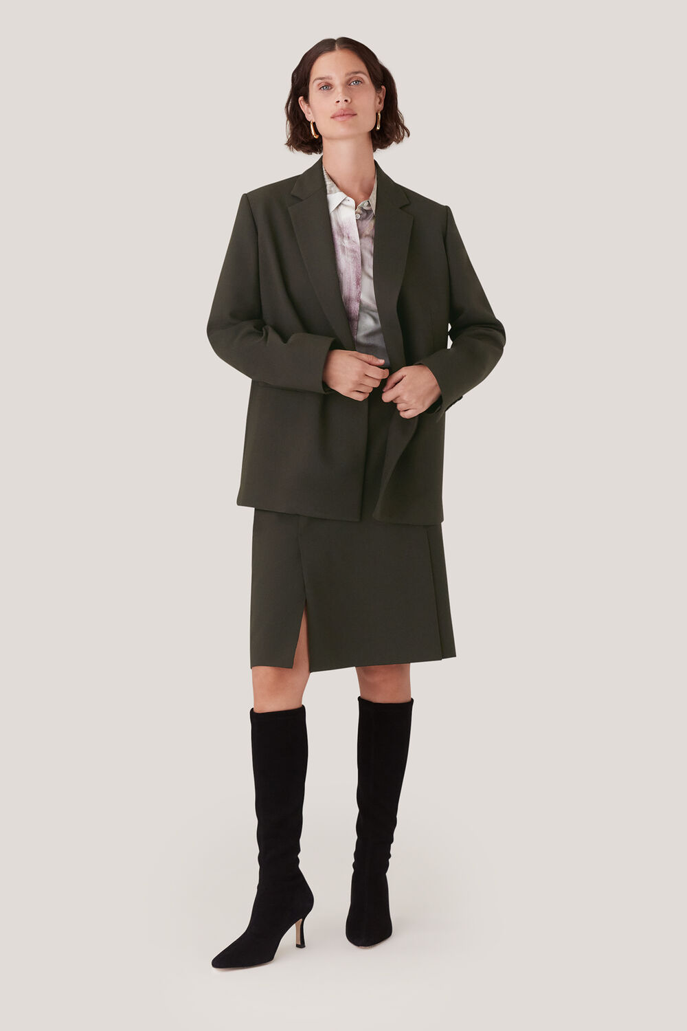 Natalie Wool Blend Skirt