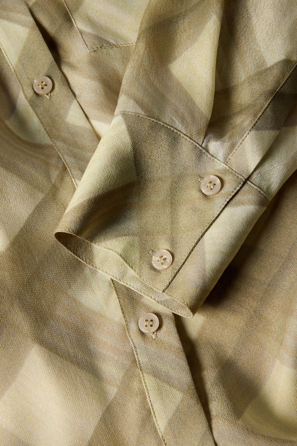 Green Check Sheer Shirt