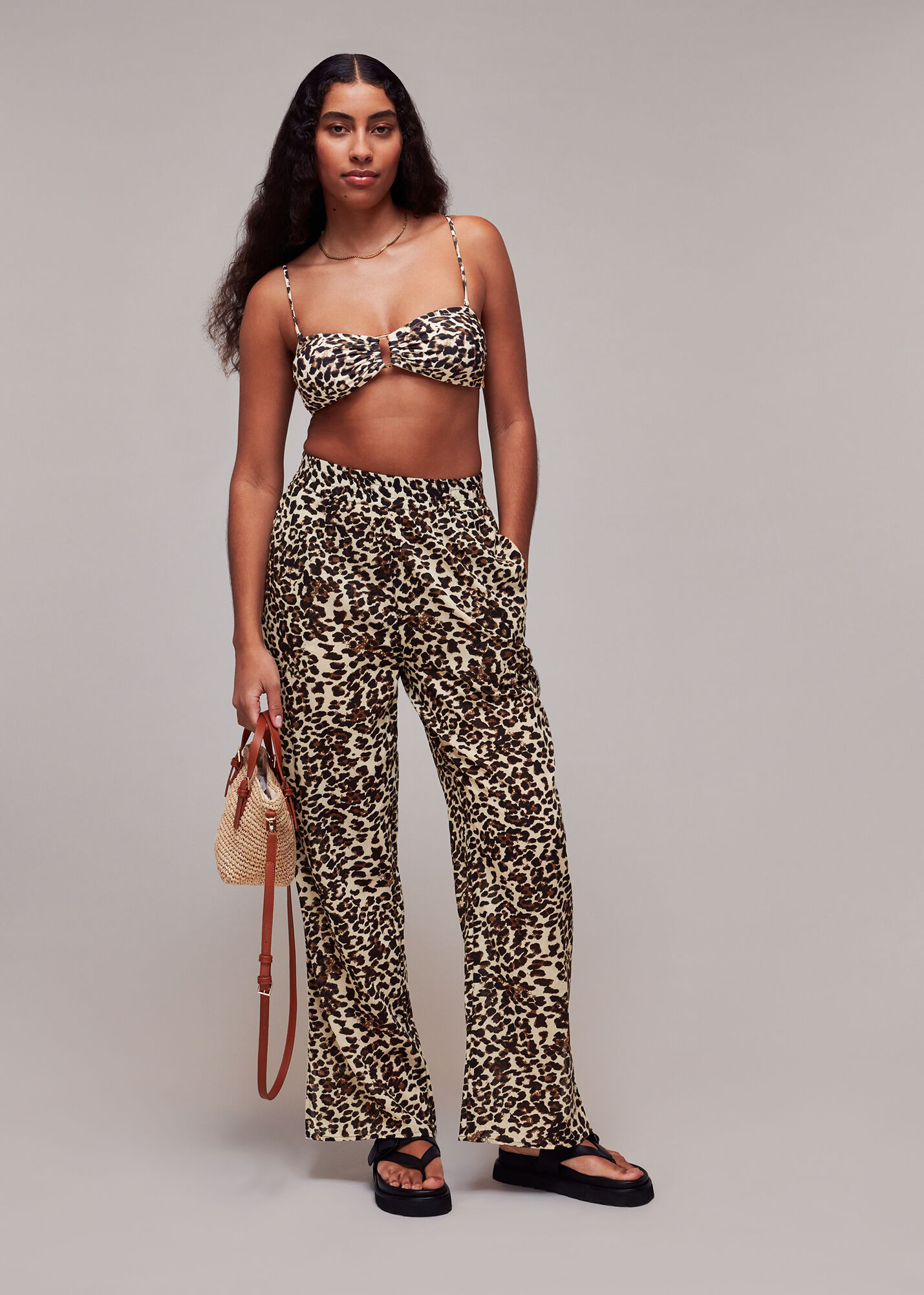 Topshop leopard 2025 print bikini