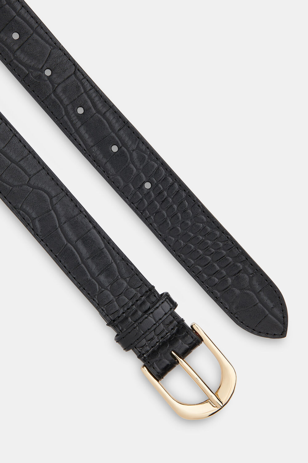 Shiny Croc Belt