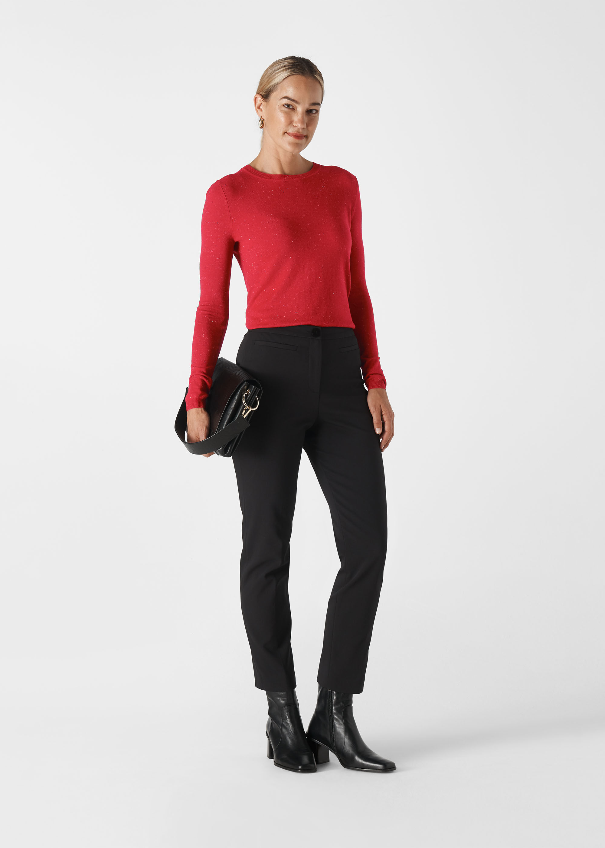 Red Annie Sparkle Knit | WHISTLES 