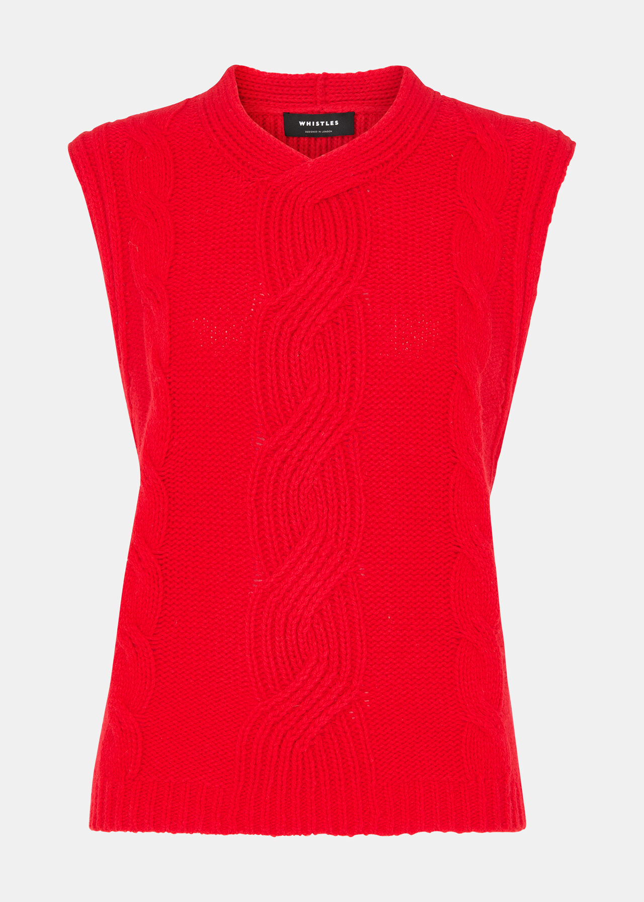 Cable Detail Knitted Tank