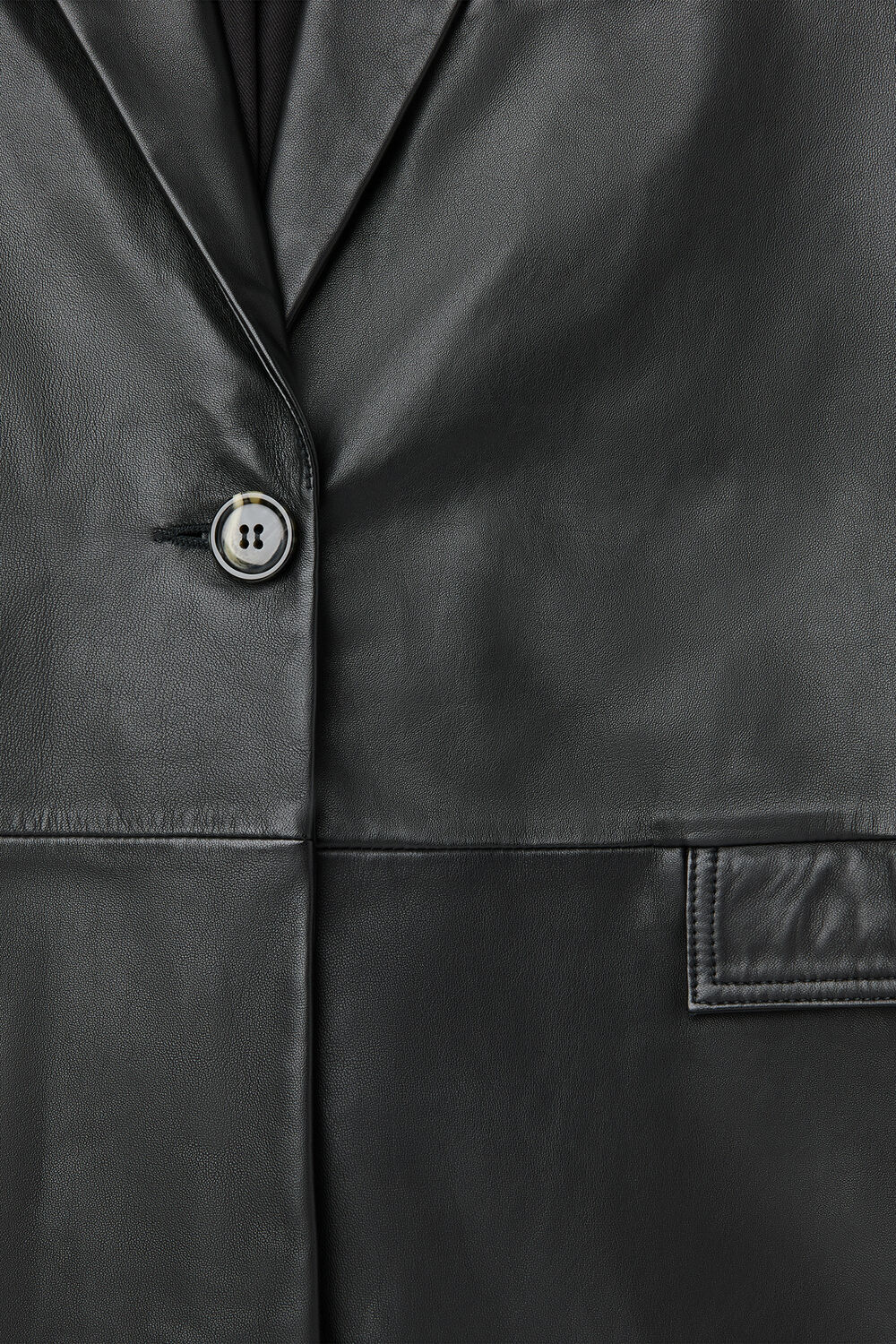 Stina Leather Blazer