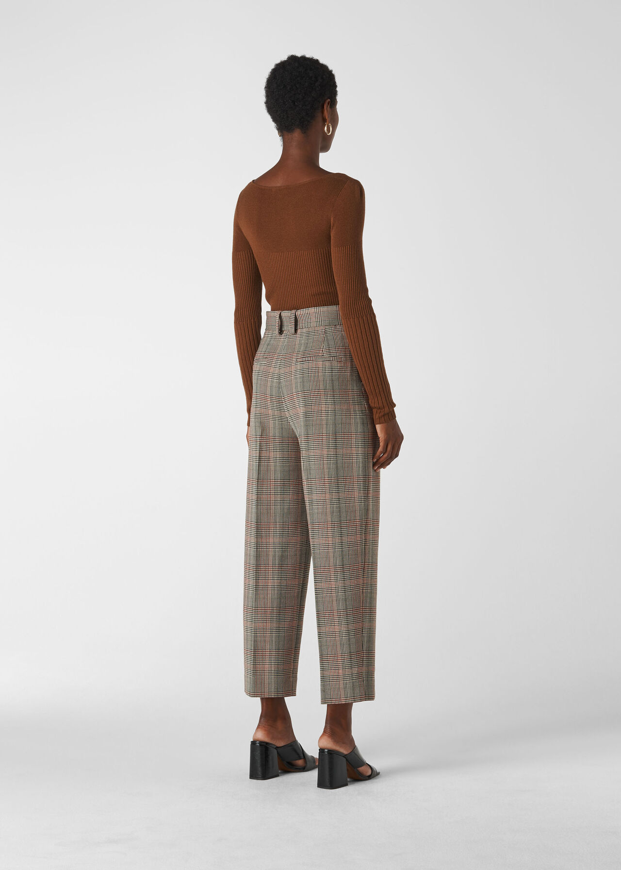 Check Tapered Trouser Multicolour