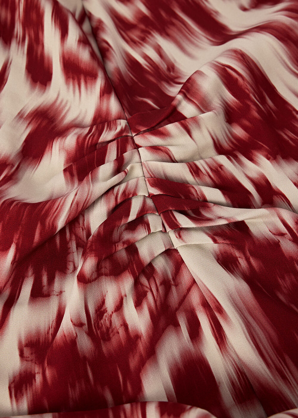 Petite Blurred Floral Crepe Dress