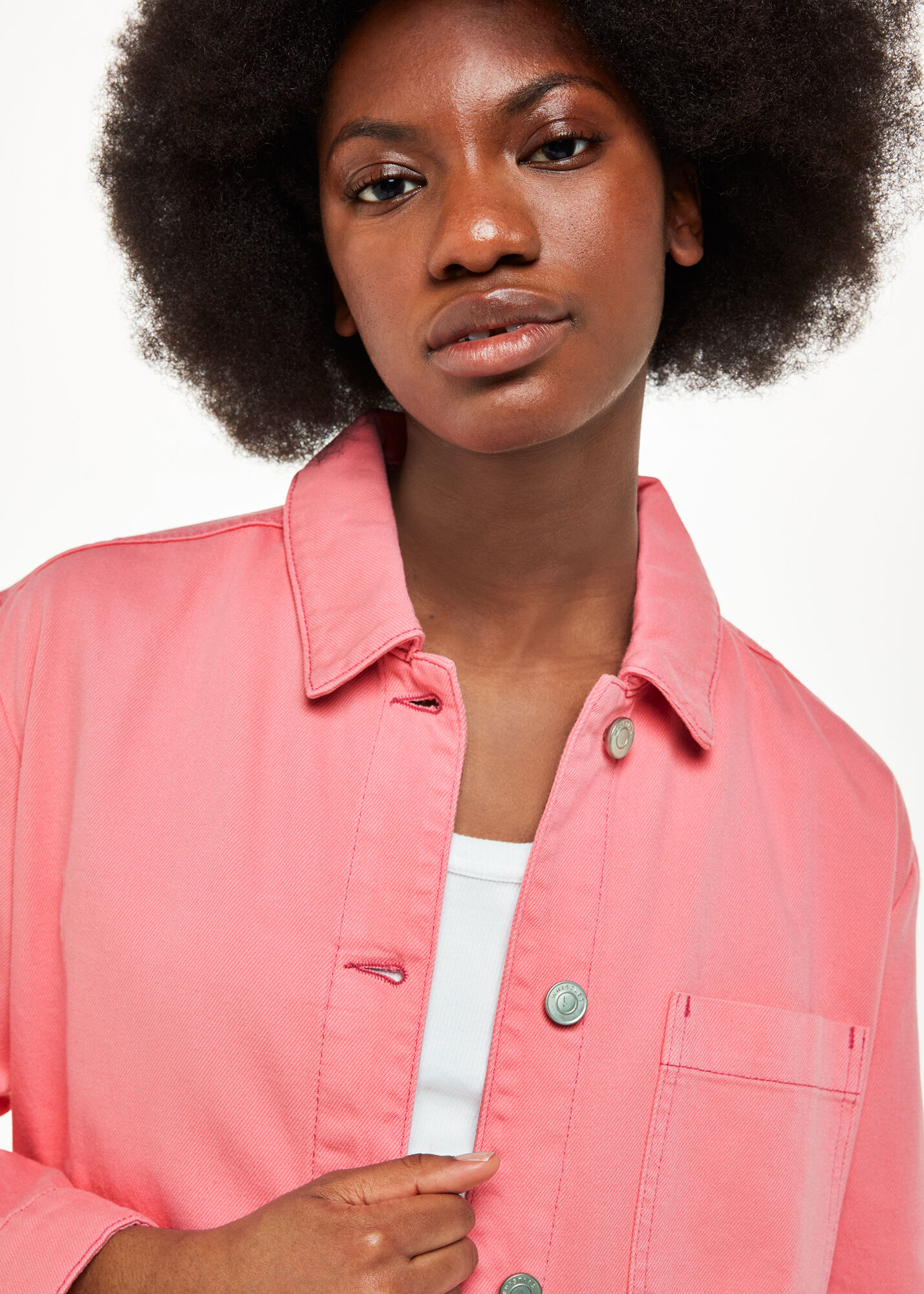 Joules pink denim jacket 2025