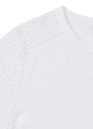 Broderie Sleeve Detail Tee