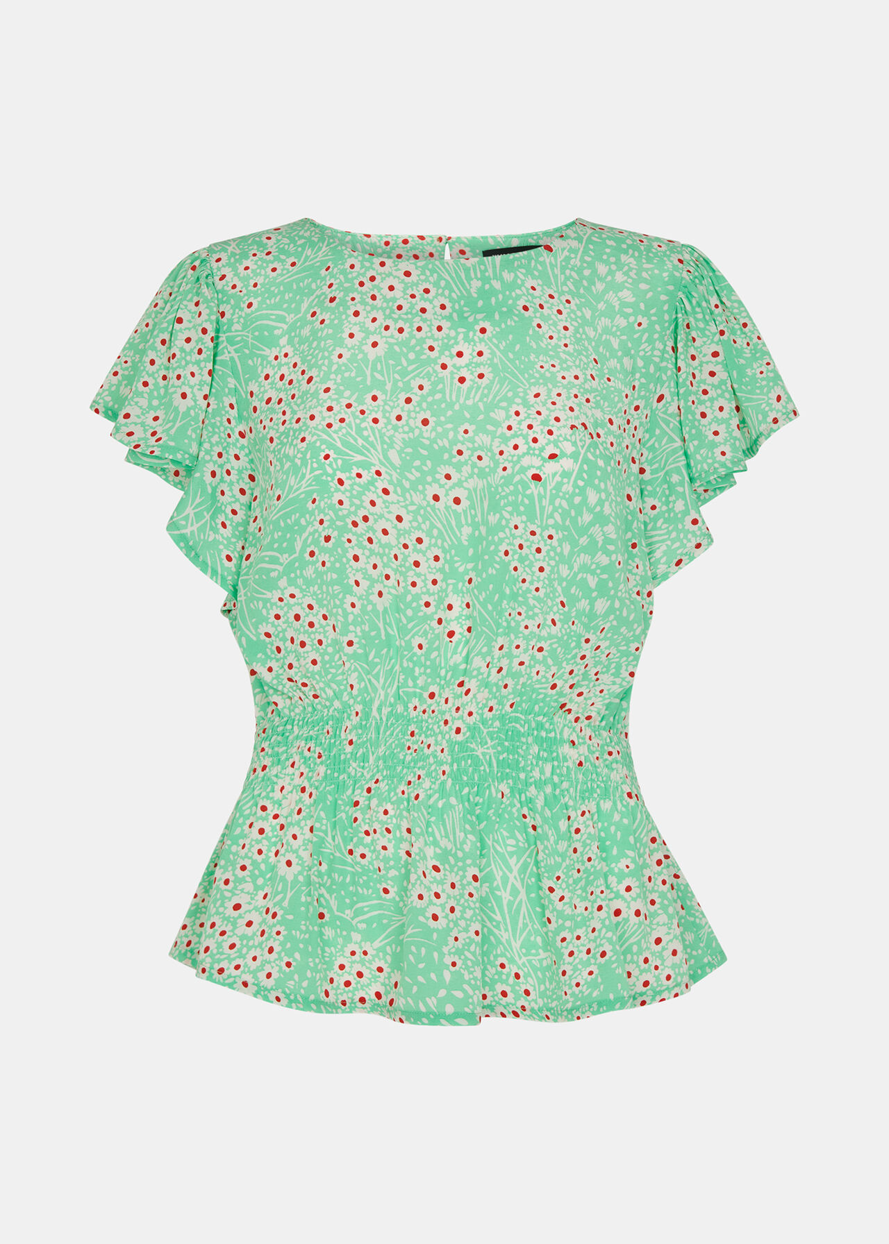 Daisy Meadow Frill Sleeve Top