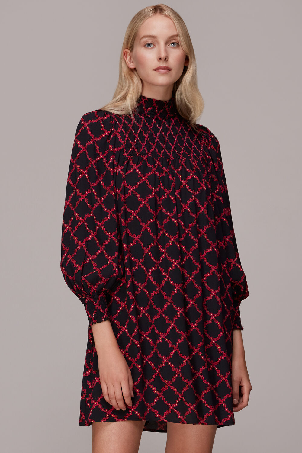 Daisy Trellis Smocked Dress