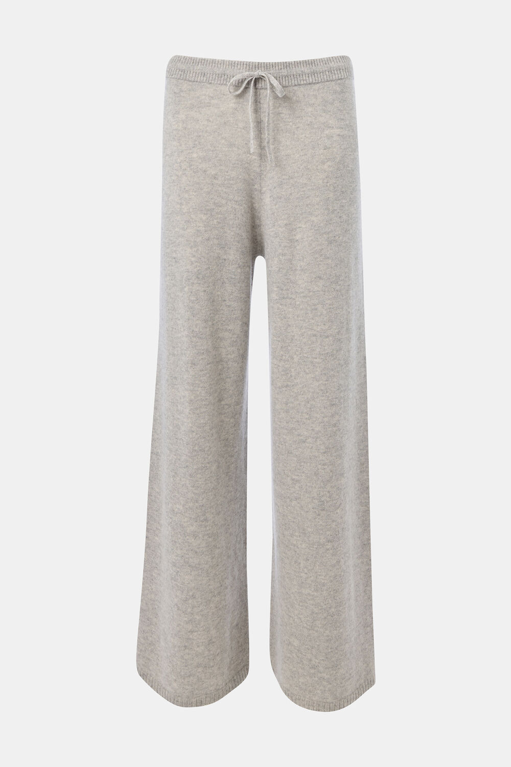 Grey Marl Cashmere Straight Leg Jogger