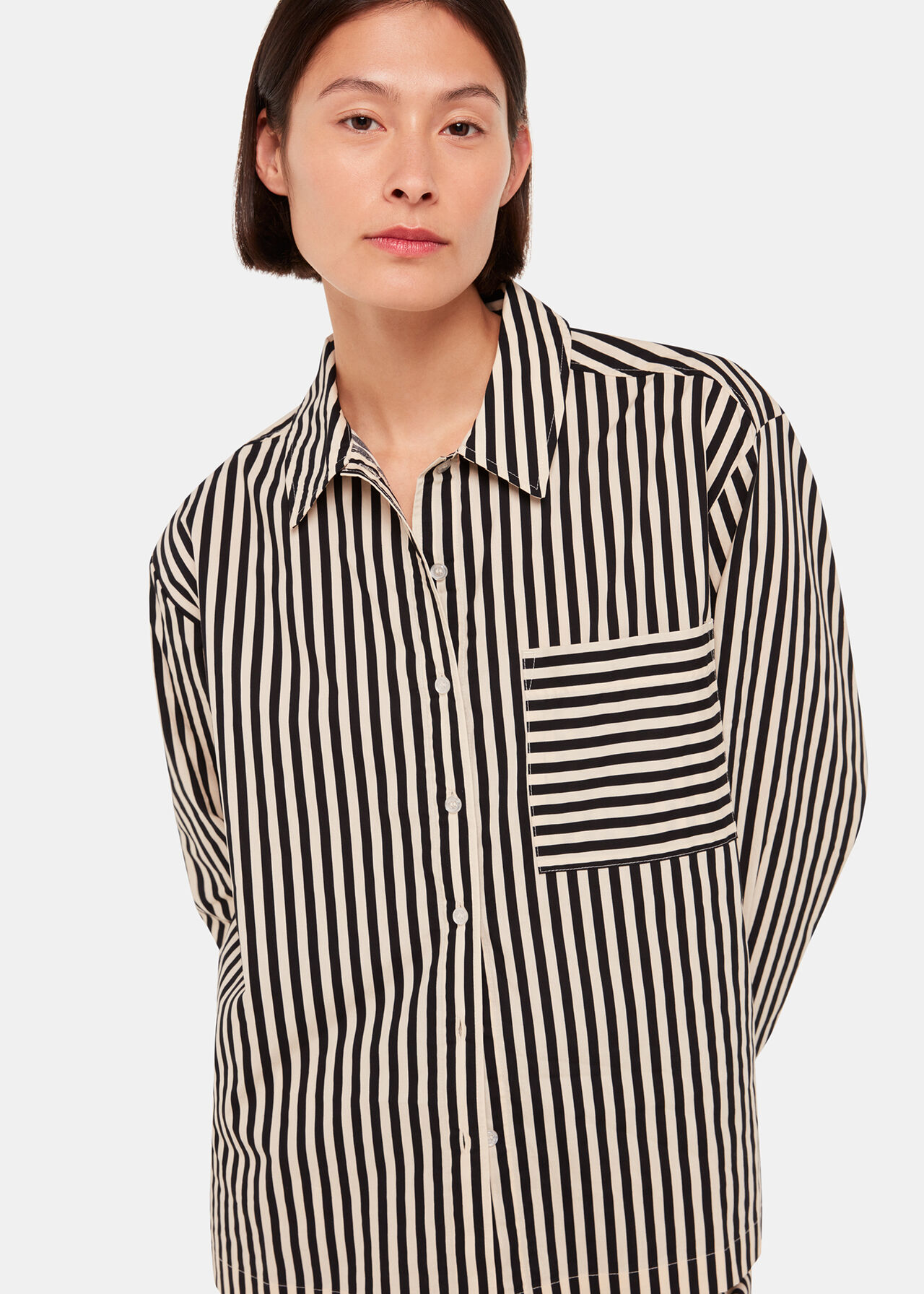 Cotton Stripe Pyjama Shirt