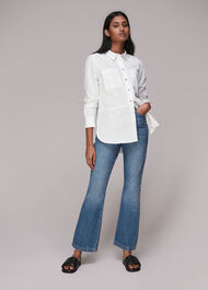 White Soki Pocket Detail Shirt | WHISTLES