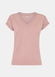 Willa V-Neck Cap Sleeve Tee